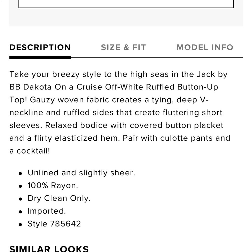 Lulus Ruffles White Button-Up Top - Picture 9 of 9